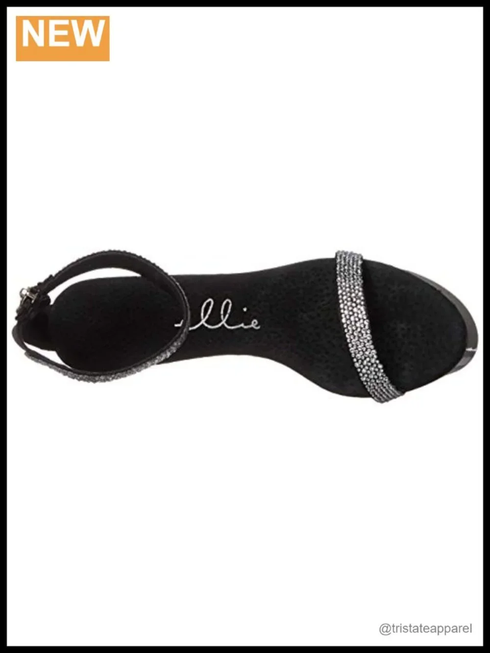 Rhinestone Cuff Platform Sandal Ankle Strap Open Toe Formal